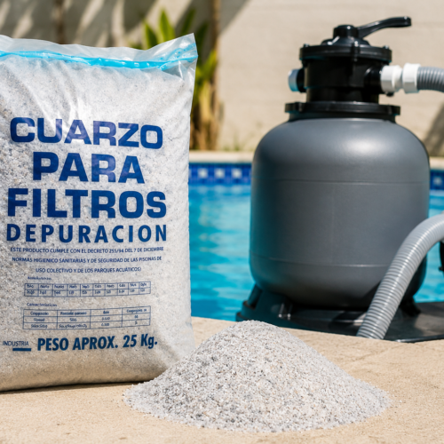 CUARZO PARA FILTRO PARA PISCINA 10Kg.