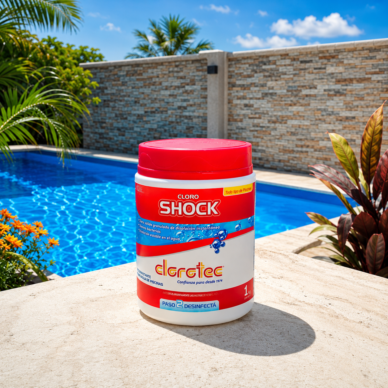 Cloro Shock Potente de Acción Rápida para Piscinas